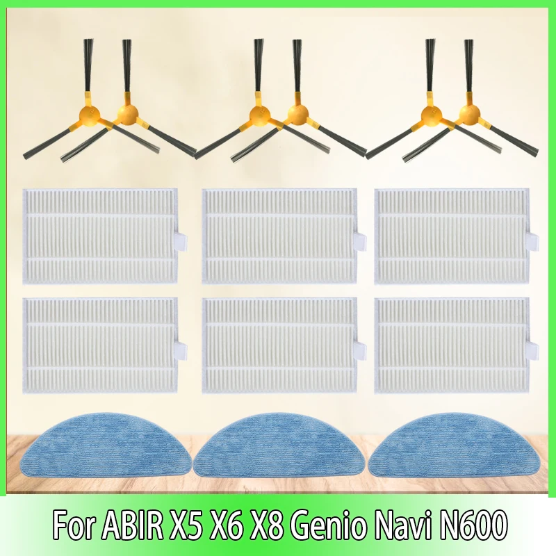 

Запчасти для робота-пылесоса ABIR X5 X6 X8 Genio Navi N600