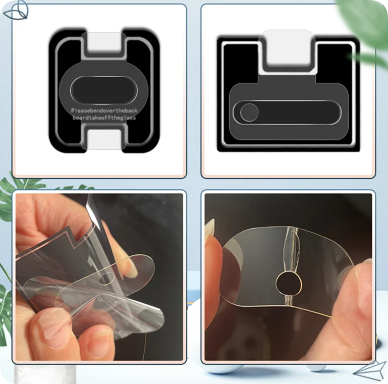 Premium Full Cover Screen Protector with 9H Anti-Scratch Clear Glass and Soft Fiber Lens Film