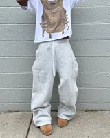 Y2k brodé gris pantalons décontractés camouflage fonctionnel tactique fonctionnel hommes femmes Premium Jogging cordon pantalons de survêtement 5