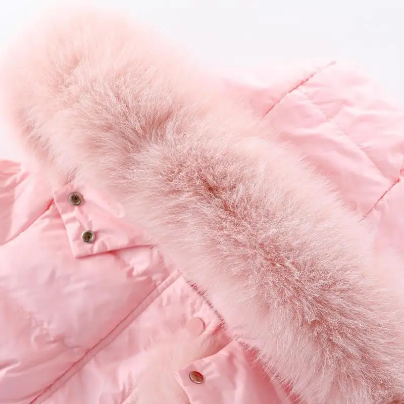 Girls' Winter Hooded Cotton Jacket 4