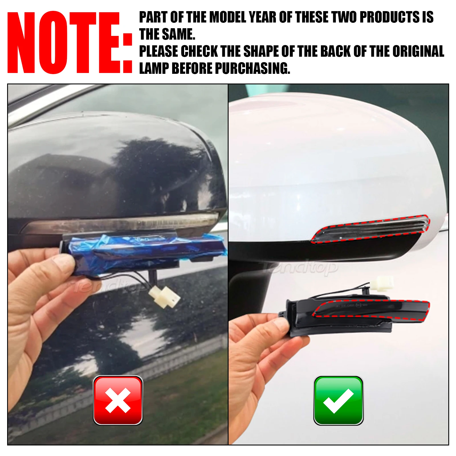 Dynamic Side Mirror Turn Signal Lights For Volvo XC60, XC90, V90, S90 – Flowing LED Blinker - View #10