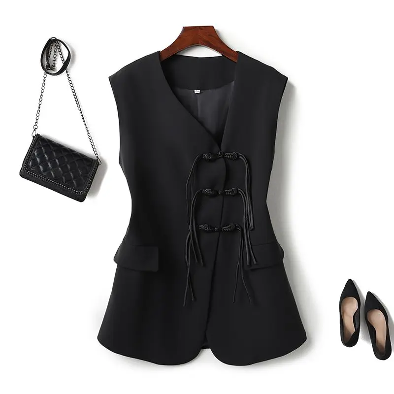 

2024 chinese traditional vest women elegant improved vest daily vest lady vintage daily vest lady imrpoved short sleeve top