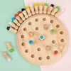 Kids Wooden Memory Match Stick Chess Game Fun Block Board Game Educational Color Cognitive Ability Toy For Children 1