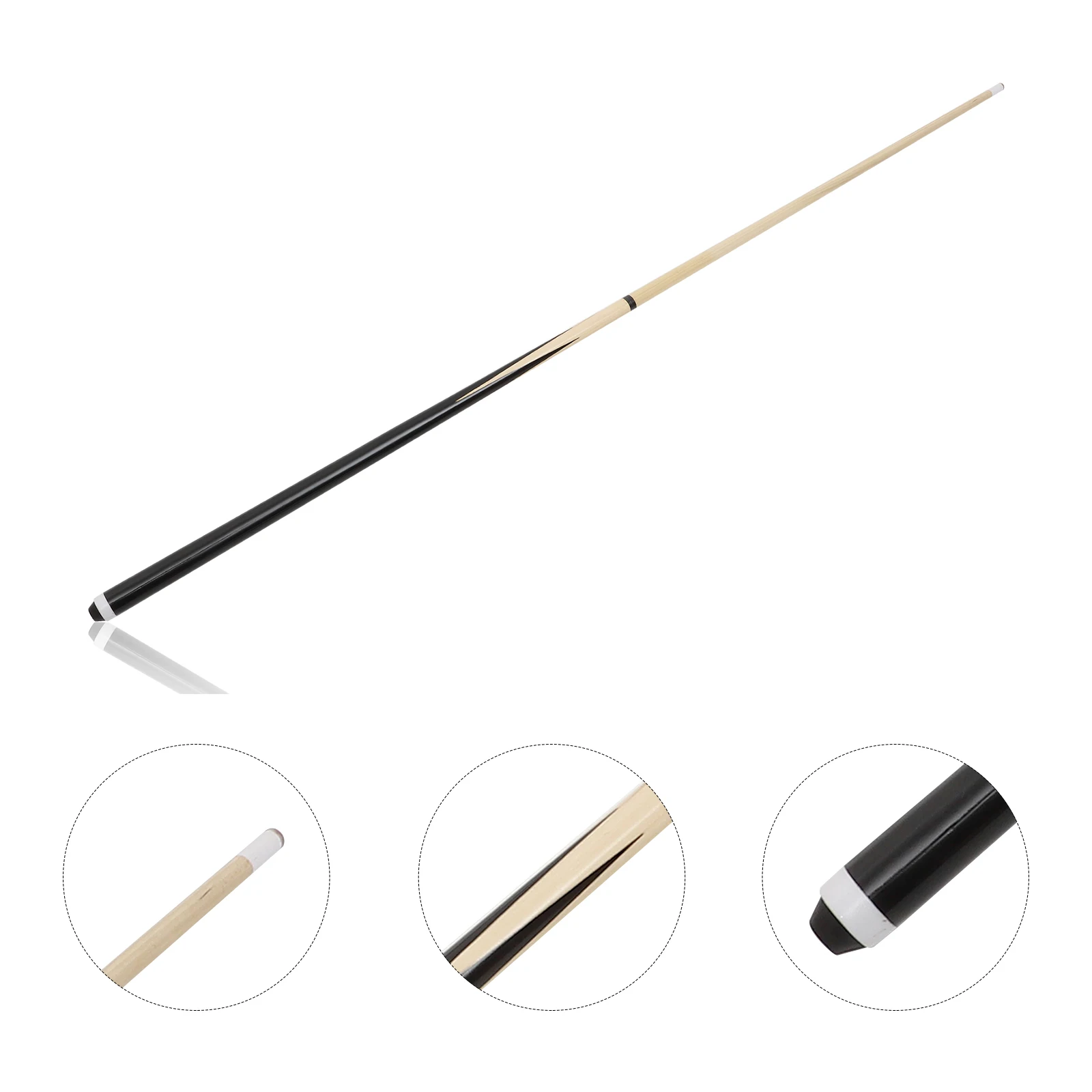 미국 화이트 우드 풀 큐, 당구 하우스 바, 더블 파트 조립 풀 큐 스틱, 연습 전문 사용, 350g