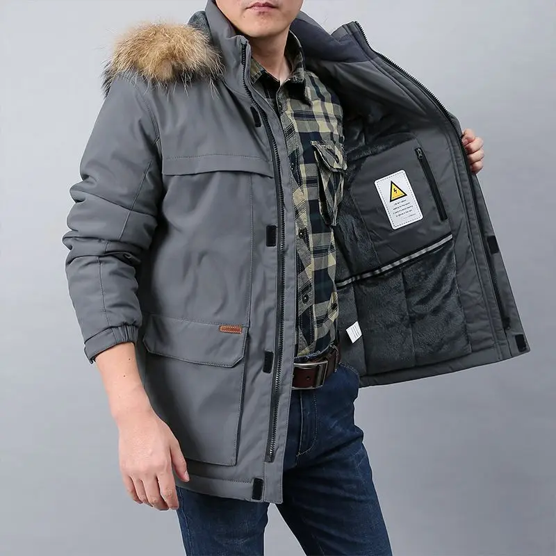 Tactical Jacket for Men Oversize Winter Bomber Windbreaker Camping Heating Military Oversize Mountaineering Sport