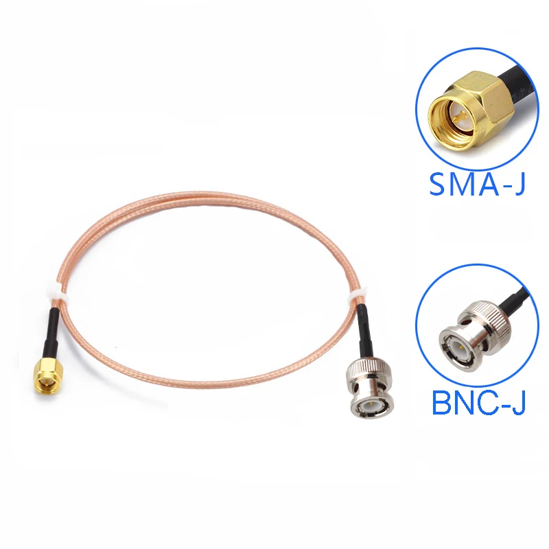 Кабель BNC-SMA 2 шт. коаксиальный удлинитель со штекером SMA в штекер BNC RG316 50 Ом |