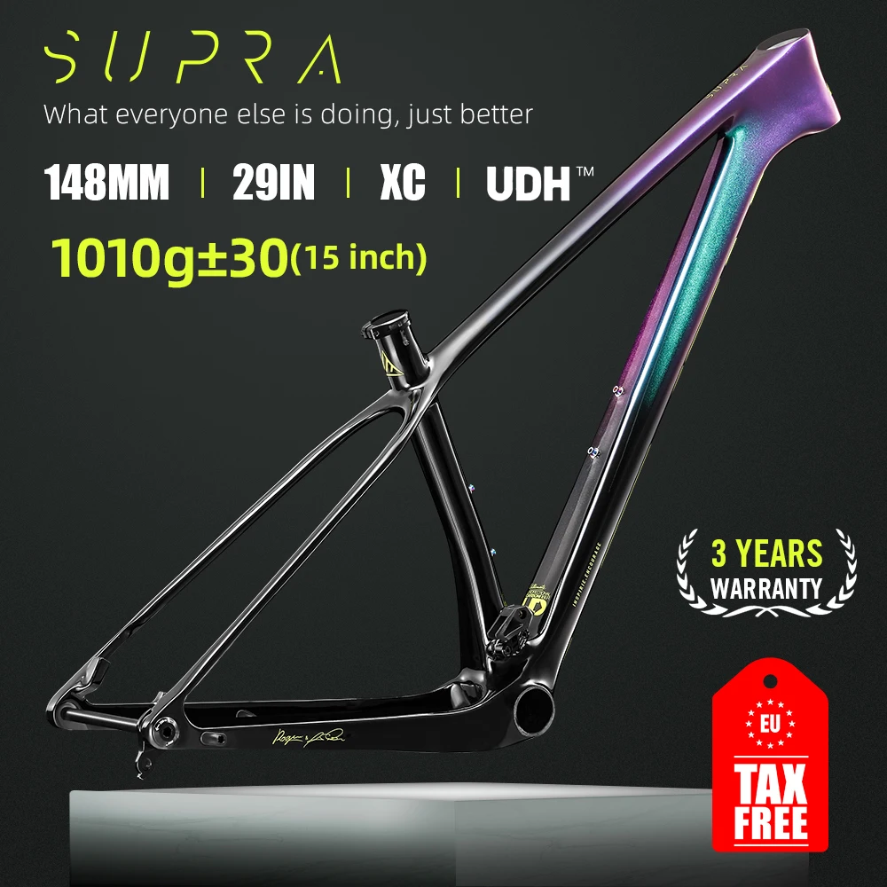 Bicycle Frame lexon UDH Carbon Frame 29er Mountain Bike 142/148*12mm MTB Frames 1079g BOOST 15/17/19inch