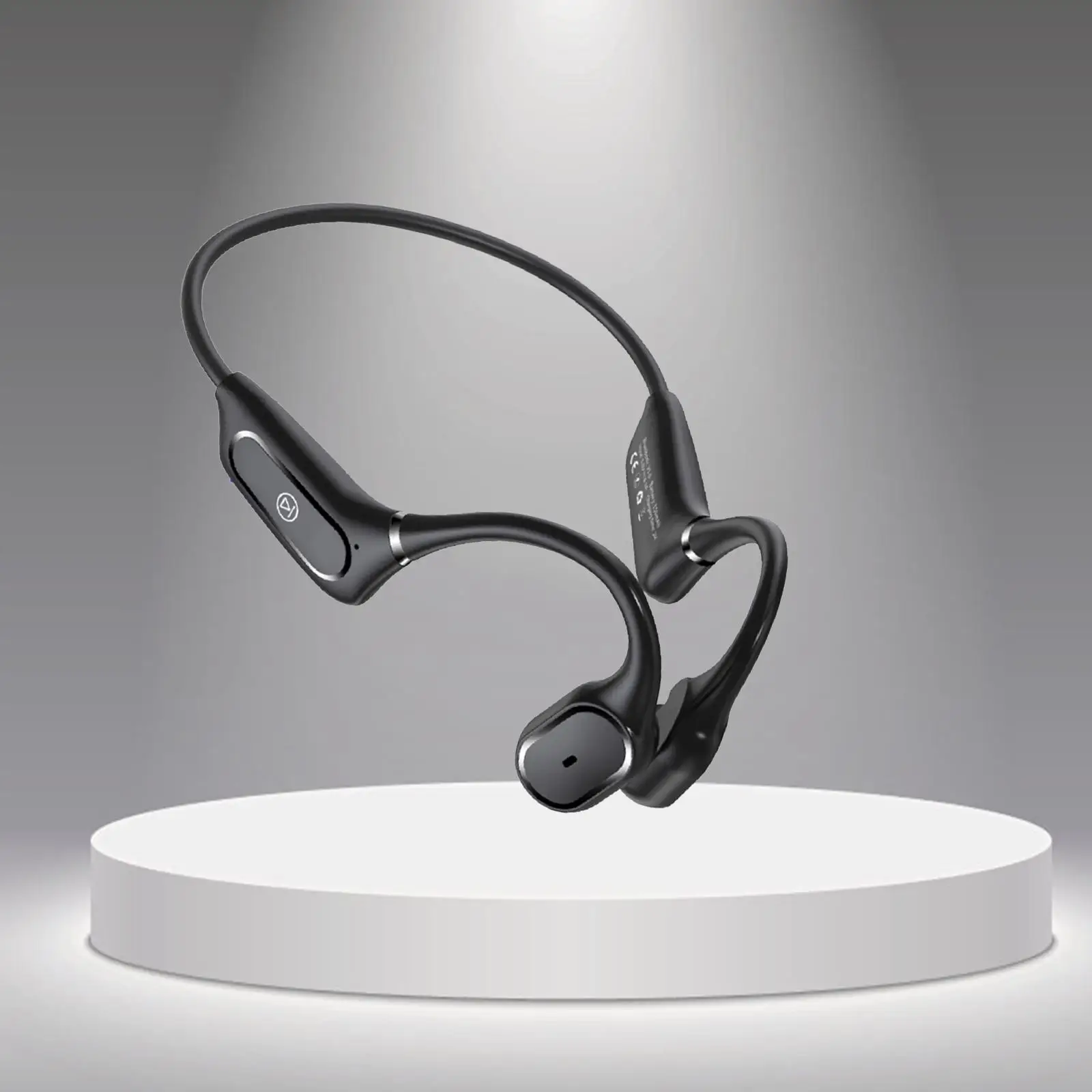 

Open 5.0 Headset Black with Conduction Sport Earphones for Bicycling