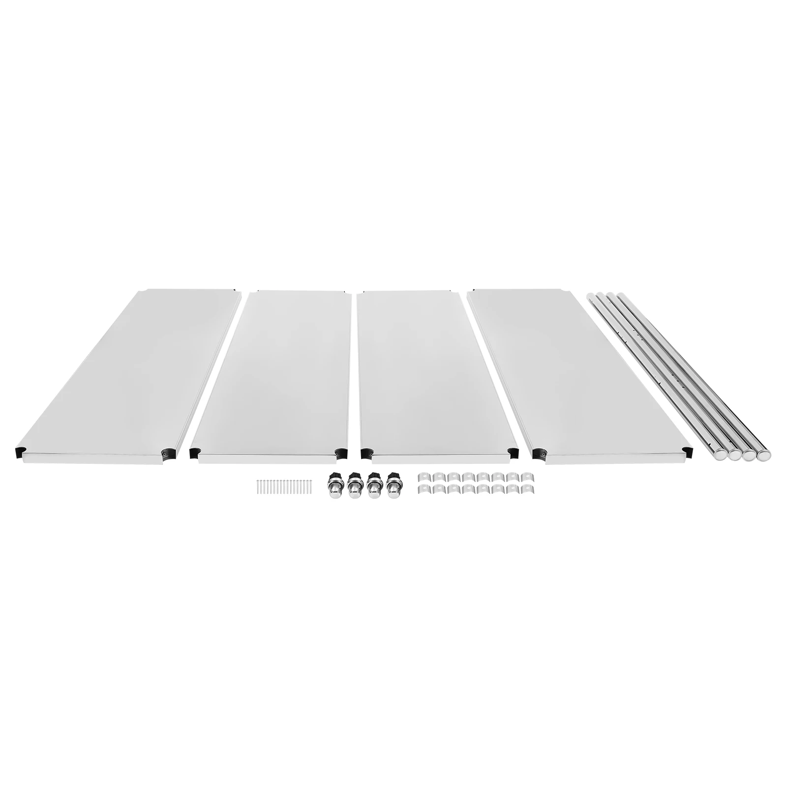 Stainless Steel Shelving 4 Tier Adjustable Shelf Storage Stainless Steel Heavy Duty Shelving