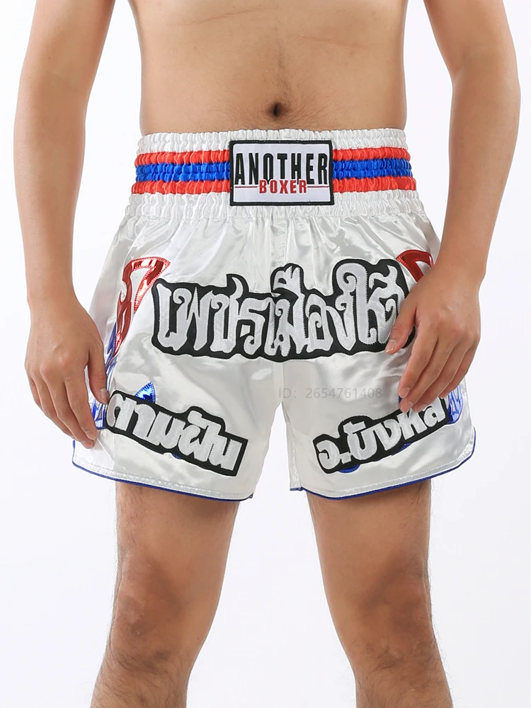 Men's Boxing Shorts Kickboxing Short Muay Thai Women Child Martial Arts Training Team Clothes Gym Grappling BJJ Cage Fight Pants mma shorts