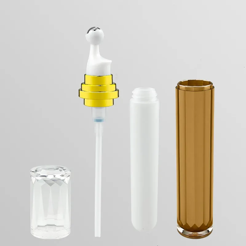 10-30pcs Empty 15ml 20ml Essential Oil Bottle Roll-on Stainless Steel Roller Ball Massage Eye Cream Acrylic Cosmetic Container