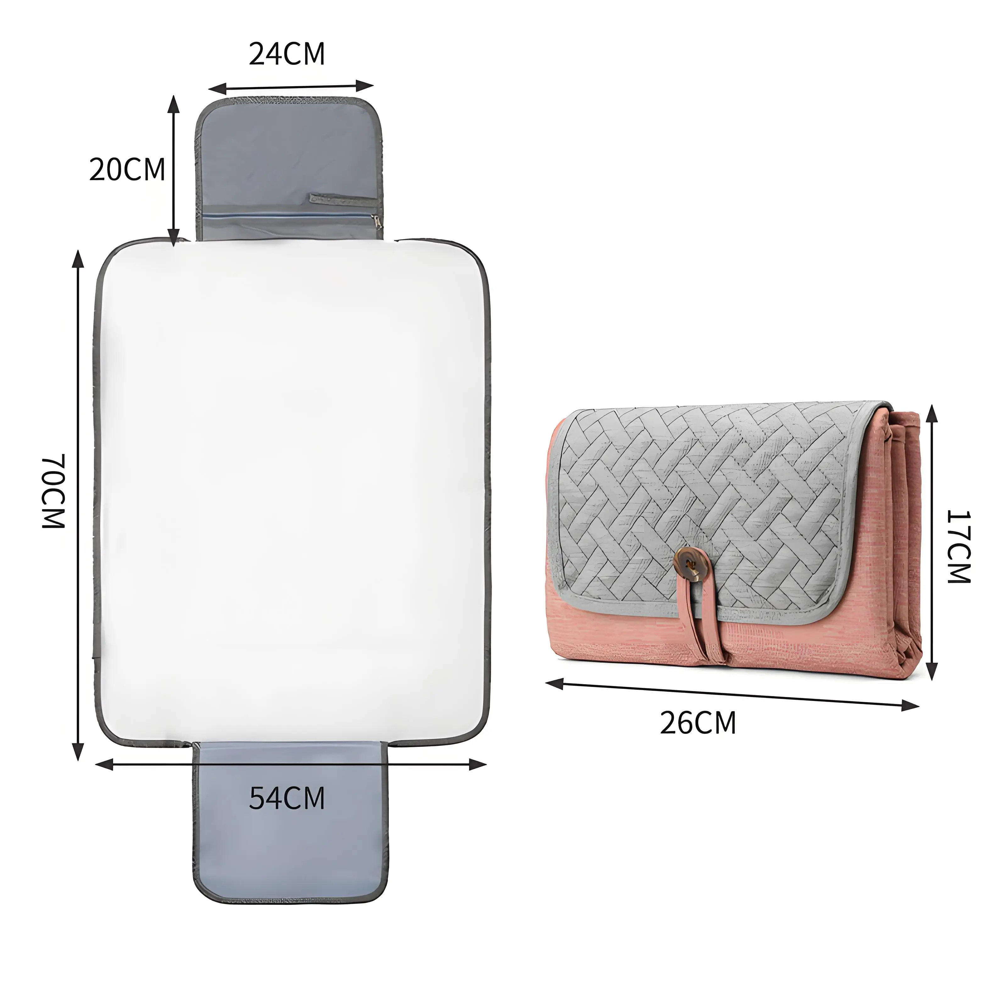 Portable Diaper Pads for Baby Travel Home Use