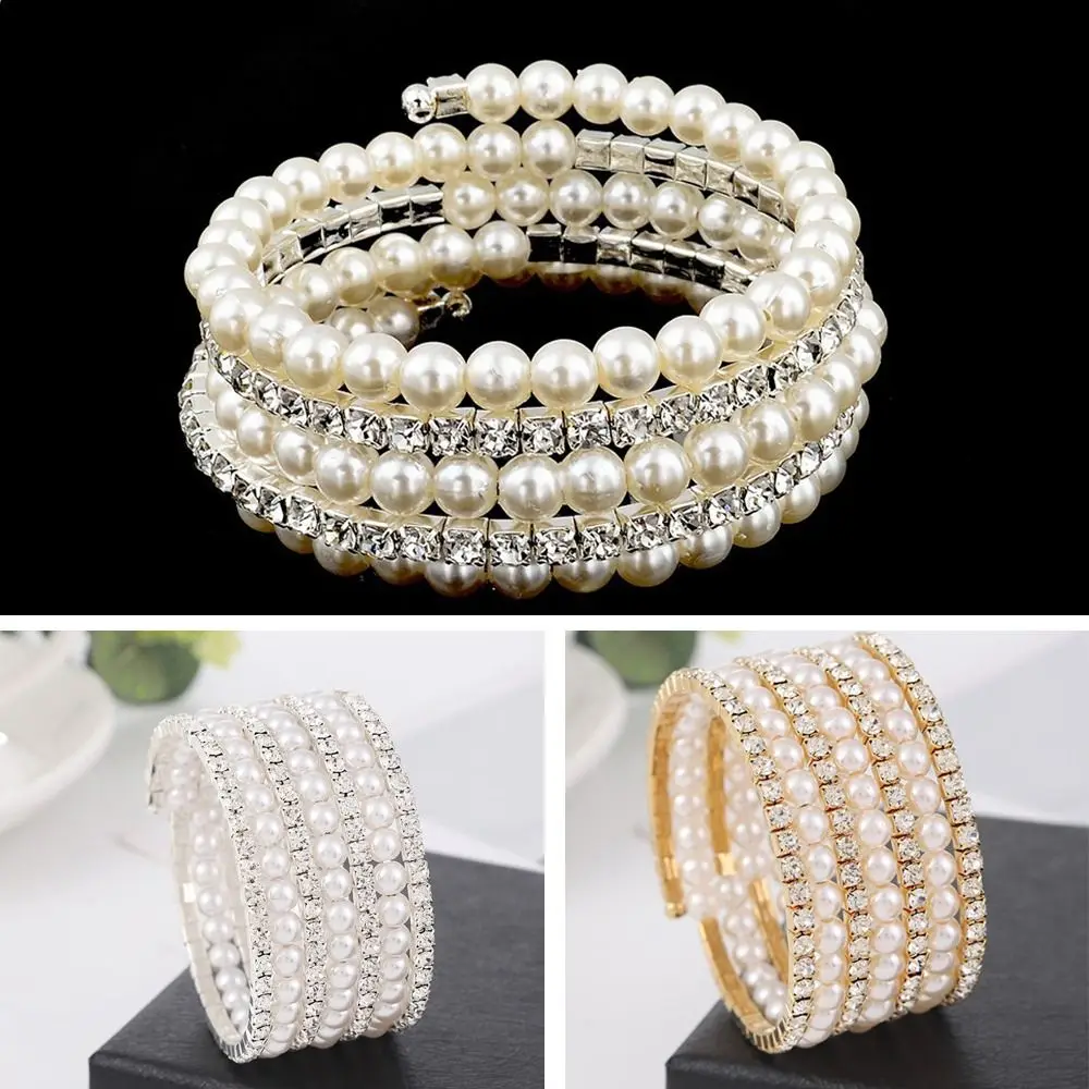Crystal Rhinestone Wedding Bridal Bracelet for Women
