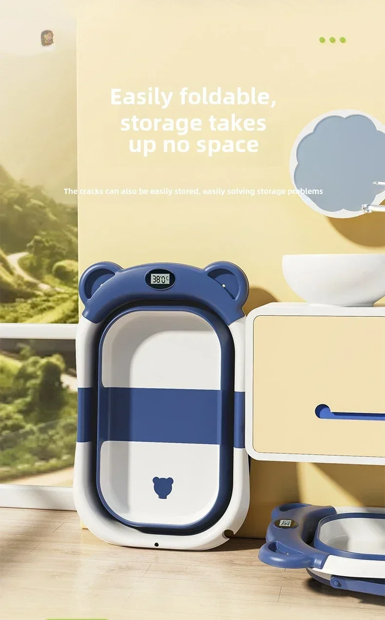 Foldable Baby Bath Tub Intelligent Temperature Display undefined