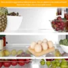 6/24 Holes Wooden Egg Tray Household Egg Storage Holder Kitchen Refrigerator Cooking Organizer Space Saving for Tabletop Display 6