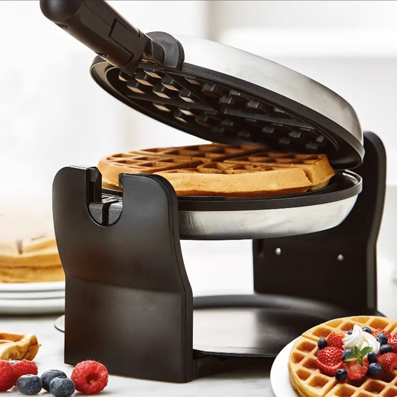 Waffle Maker Machine Rotary Home Multifunzione Breakfast Maker Teglia Elettrica Muslimamina Electrica Waflera Electrica