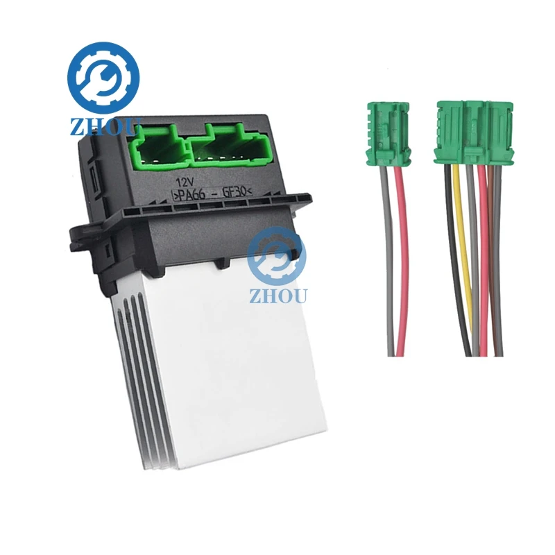 

27150-ED70A 7701207718 6441L2 Heater Fan Control Module Resistor or plug For Peugeot 1007 207 607 1.4 1.6 2.0 HDI 16V 3.0 V6