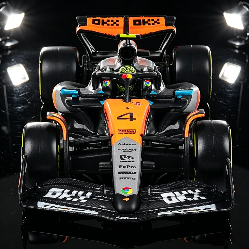 Bburago 1:43 F1 McLaren British GP Alloy Car Die-Cast Model Toy with Acrylic Display Box
