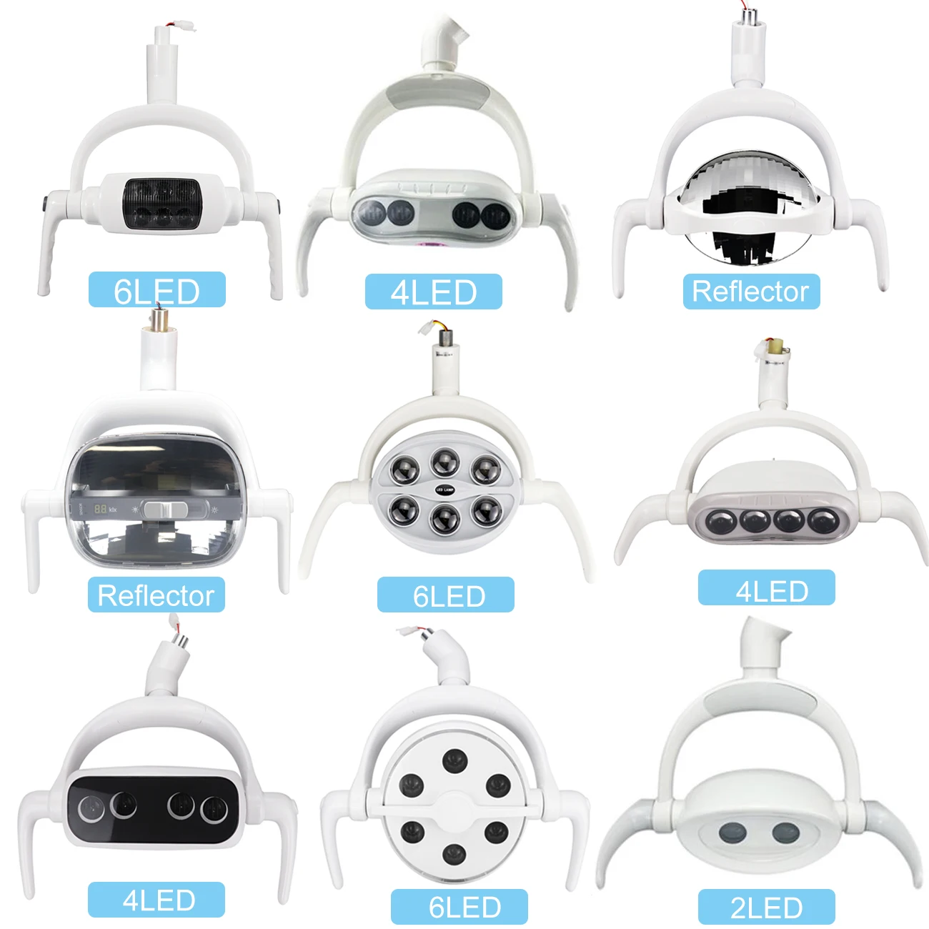 Lampe LED Dentaire Sur Pied COXO - 6 LEDs, Capteur D'induction, Pour Unité Dentaire (bloc Opératoire)