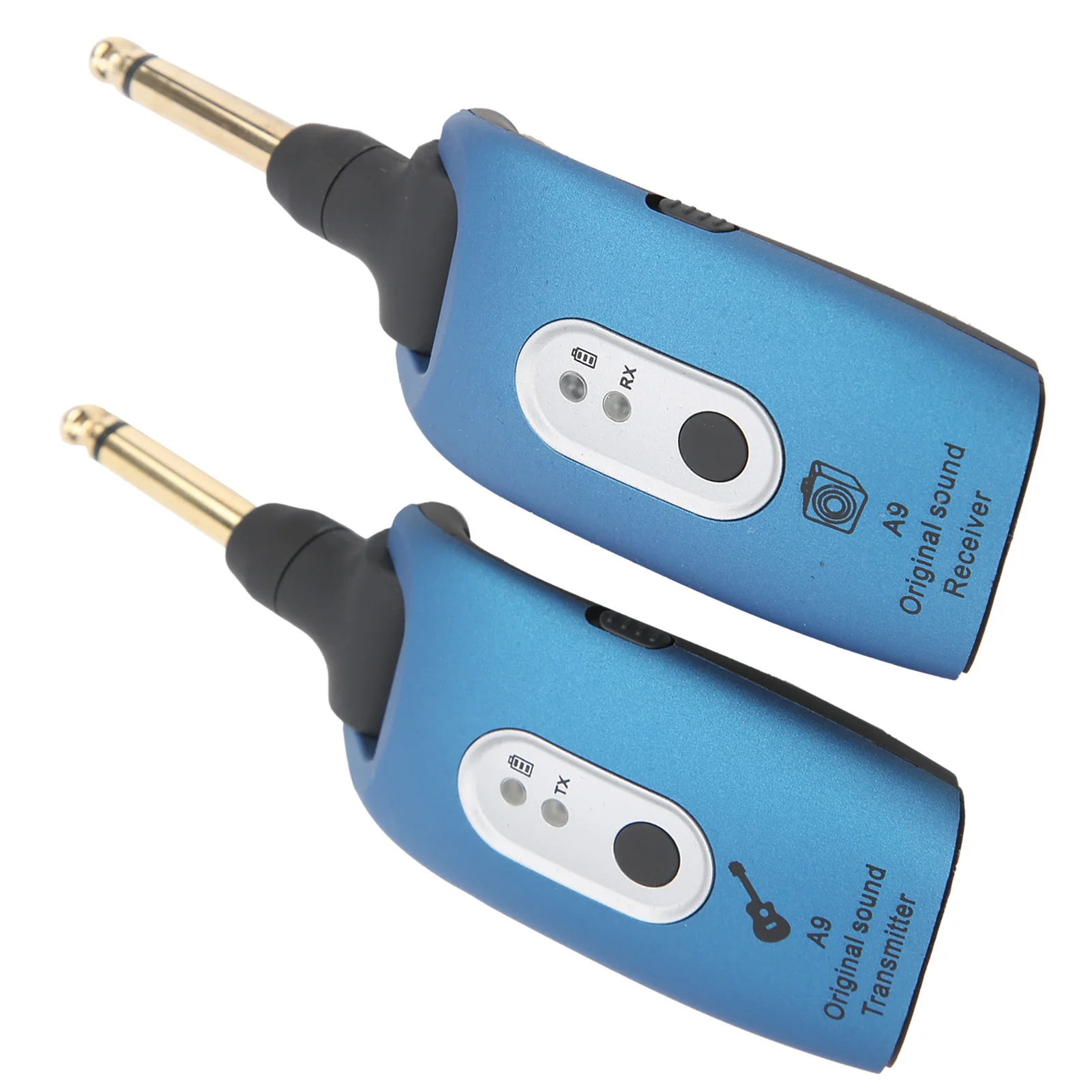 기타 송신기 무선 시스템 A9 2.4GHz USB 케이블 악기 액세서리 블루 20Hz-20kHz 12.5ms 지연