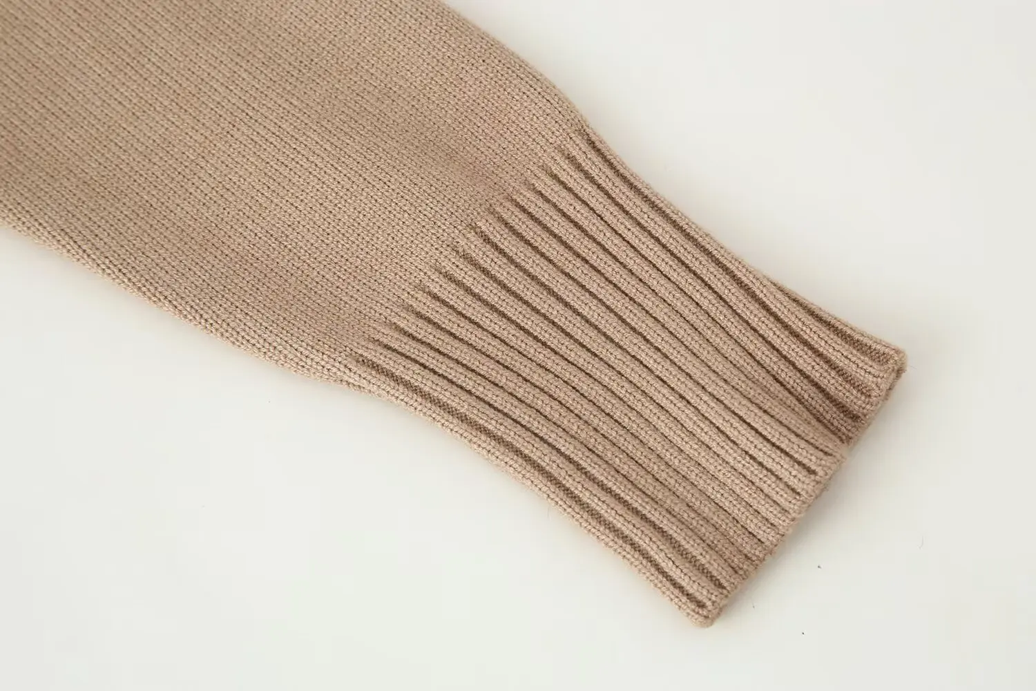 HH Trendy Damen-Wintermode, lässige Strickjacken mit langen Ärmeln, halber Rollkragen, Reißverschluss, gestrickte Oberteile, Damenpullover, Mäntel, 2 Farben – Detail 12