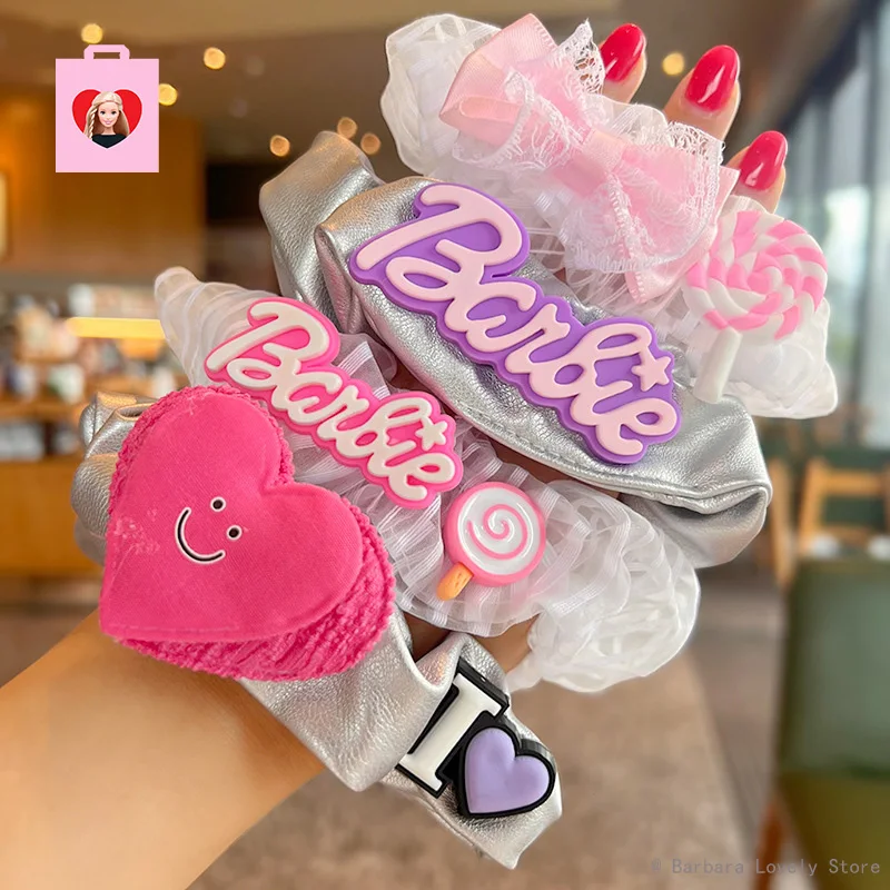 Nuovo Accessorio Per Capelli Barbie 2023 Y2K Hair Rope Hairband Princess Large Hair Band Cartoon Cute Copricapo Fashion Girls Women Gifts