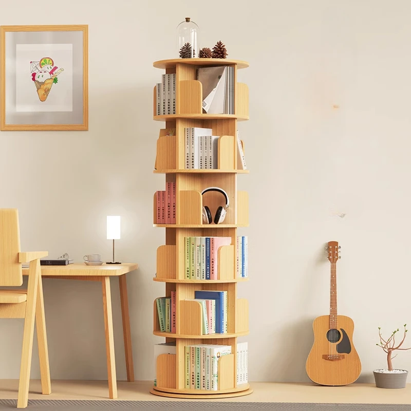 Rotating Kids Book Shelf Storage Organizer Bookcase Room Bookshelf Furniture Children's Desk Woltu Child Baby Songmics Furniture
