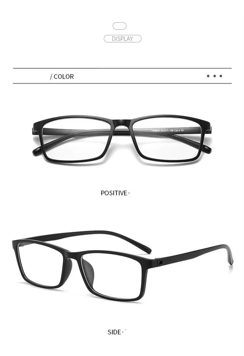 Ultraleichte Brillen TR90 Lesebrille Für Männer Und Frauen Anti blaues Licht Hohe Qualität Platz Presbyopie Brille Für Telefon – Detail 7