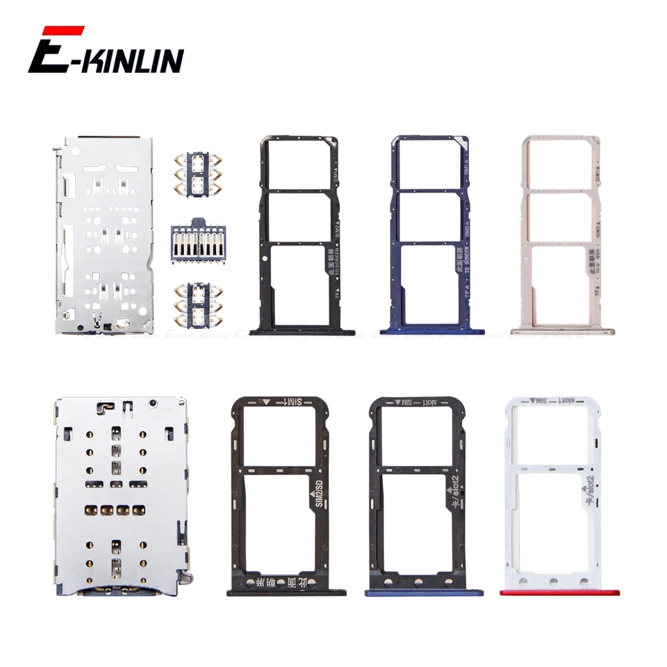 Dual SIM-Tray / SD-Card Halter Für Huawei Y6 2018 – Simkartenfach Mit Slot Für 2 SIMs & Speicherkarte | Ersatzteil