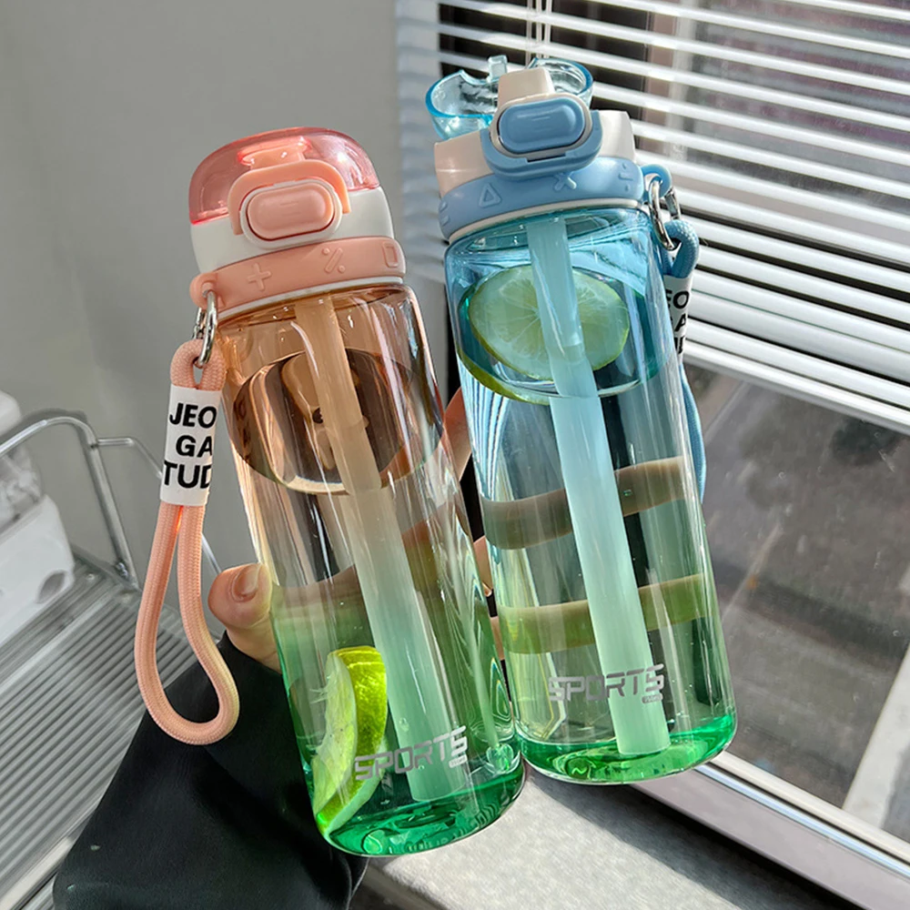 Bottled Joy 28oz Tritan Water Bottle With Straw - Leakproof, Time Marker, BPA Free For Fitness & Travel - View #9