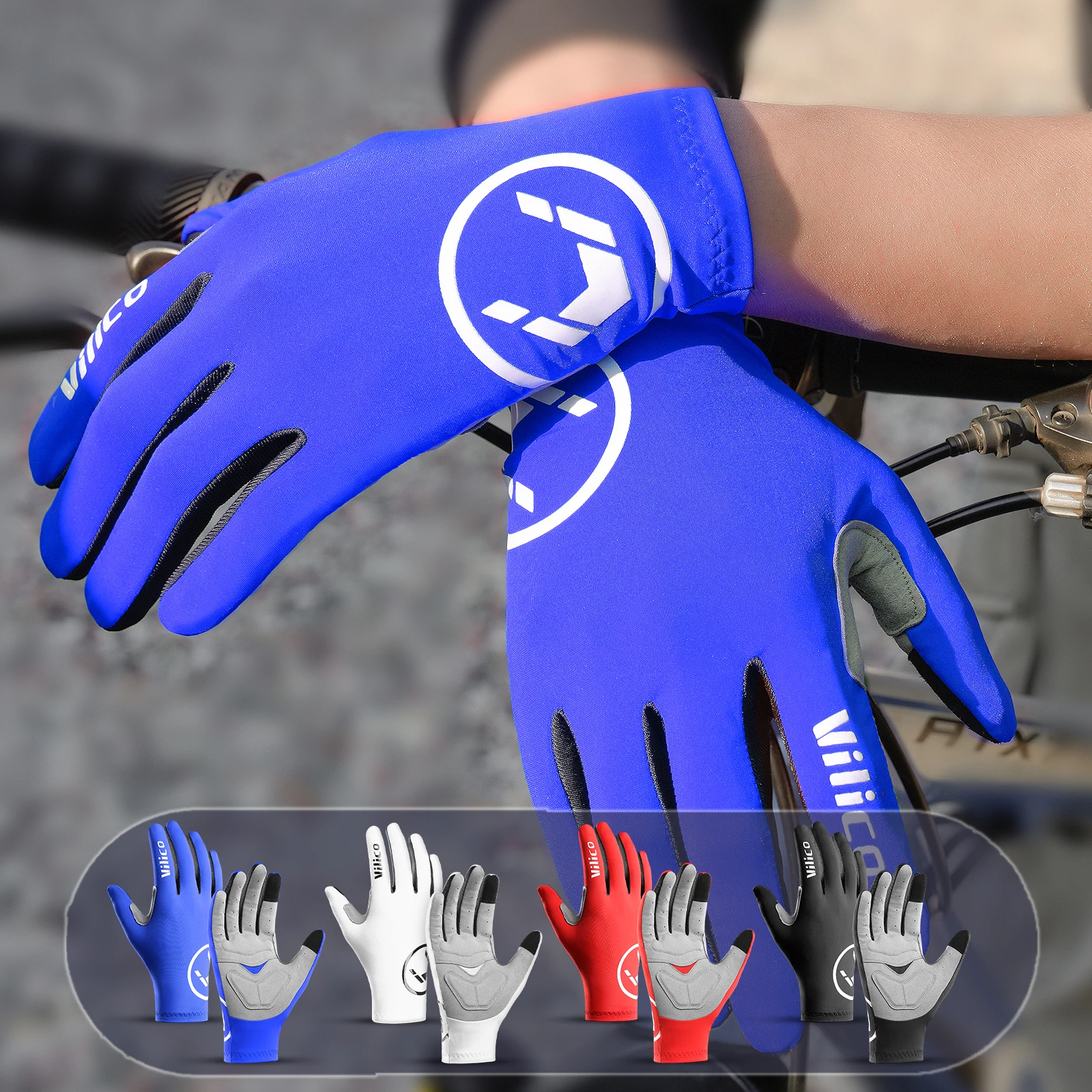 1 Pair Breaking Wind Cycling Gloves Anti-slip Bicycle Mittens Racing Road Bike Glove MTB Biciclet Guantes Ciclismo