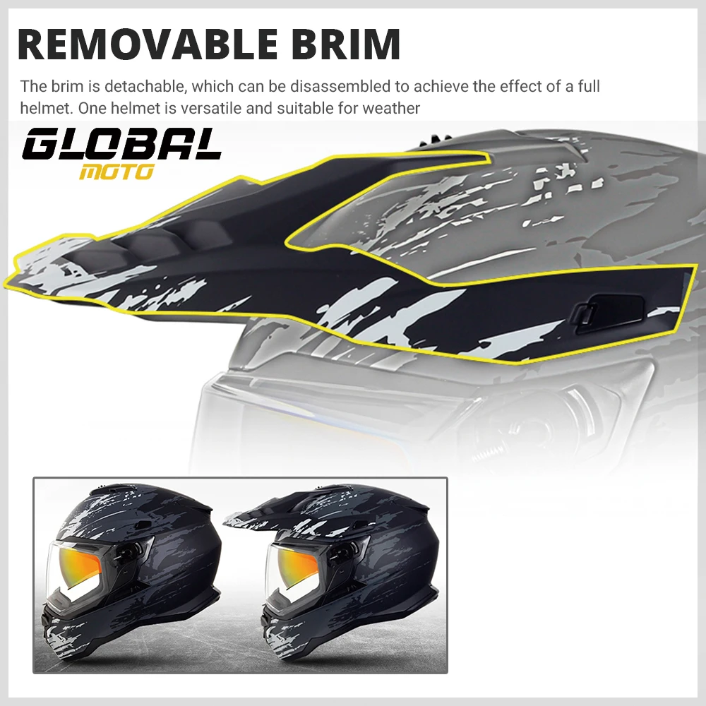 New Motocross Helmet Off-Road Motorcycle Helmet ABS Shell Ventilation Lightweight Unisex Adult Outdoor Sports Gear Hot Sale - Image 2