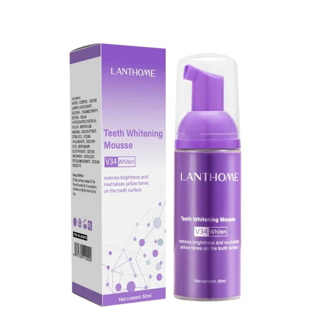 50ml 컬러 코렉팅 퍼플 치아 미백 치아 얼룩 제거 크리스마스 선물