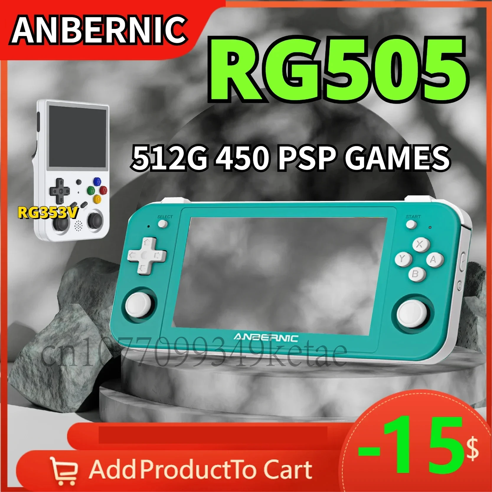 ANBERNIC RG505 RG353V Handheld Game Console Android 12 System 