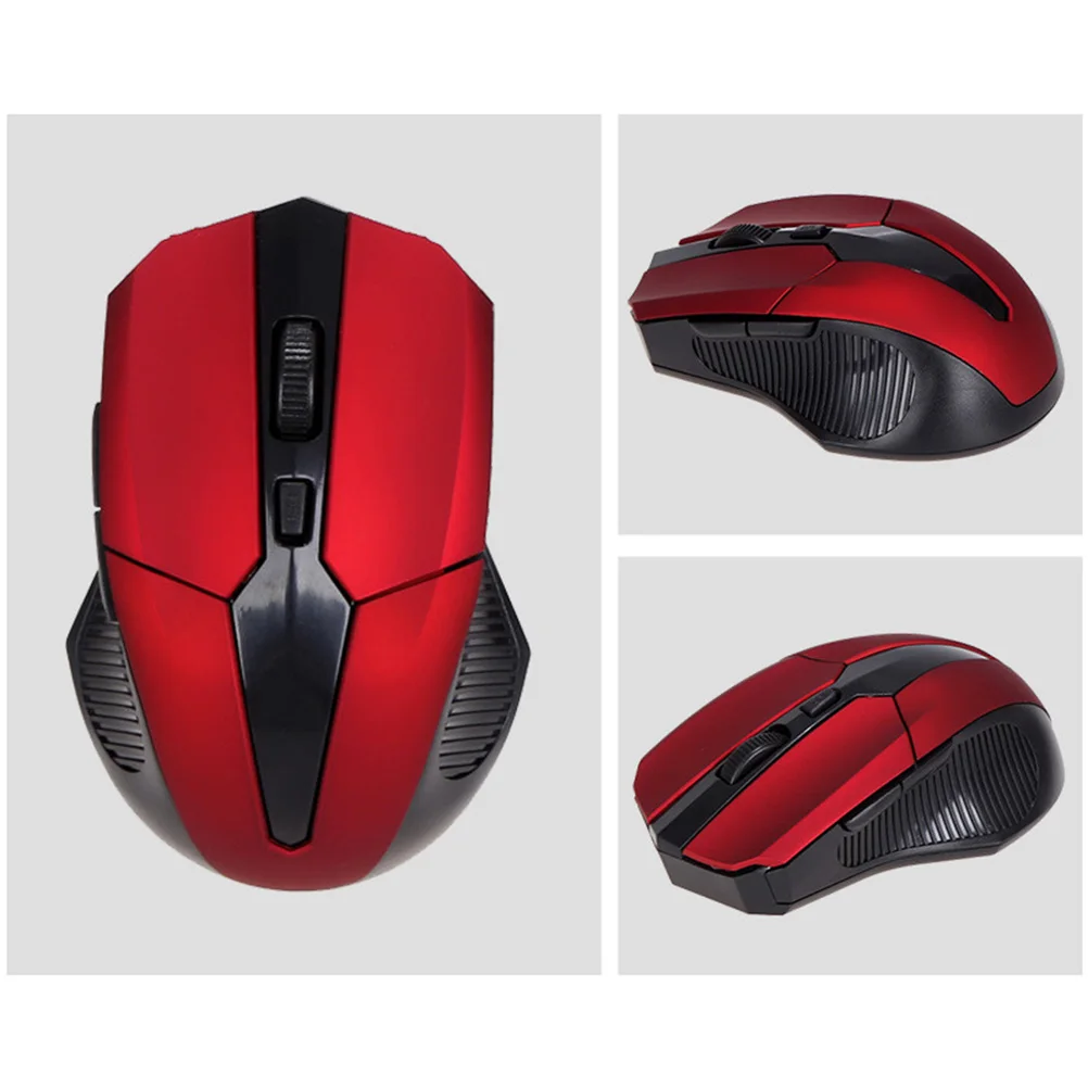 Wireless Mouse Foldeble Computer Mouse Portable Mouse Thin Laptop Mouse Lightweight Touch Mouse for Home Festival Gift (Red)