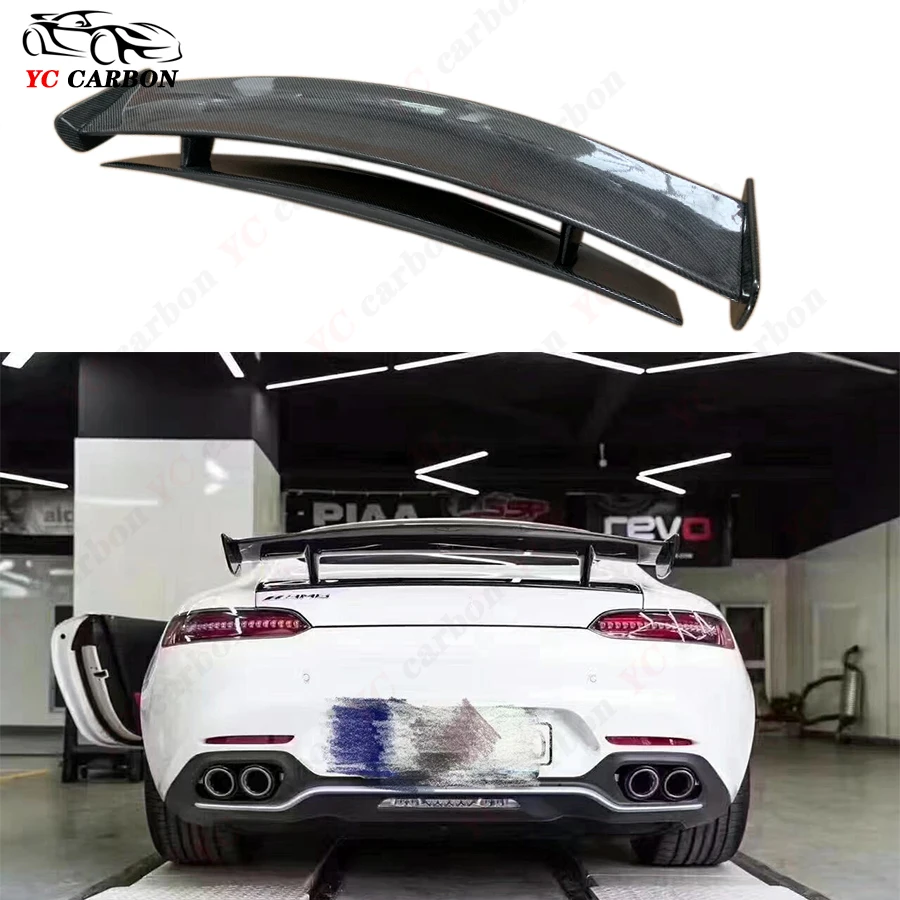 

For Mercedes Benz AMG GT GTR REVOZPORT Style High quality Carbon Fiber Spoiler Rear Wing Auto Racing Car Styling Tail Wing