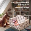 Children's Sofas, Children's 2 in 1 Convertible Relaxing Sofa To Lounger - Extra Soft Flip Open Chair & Sleeper 4