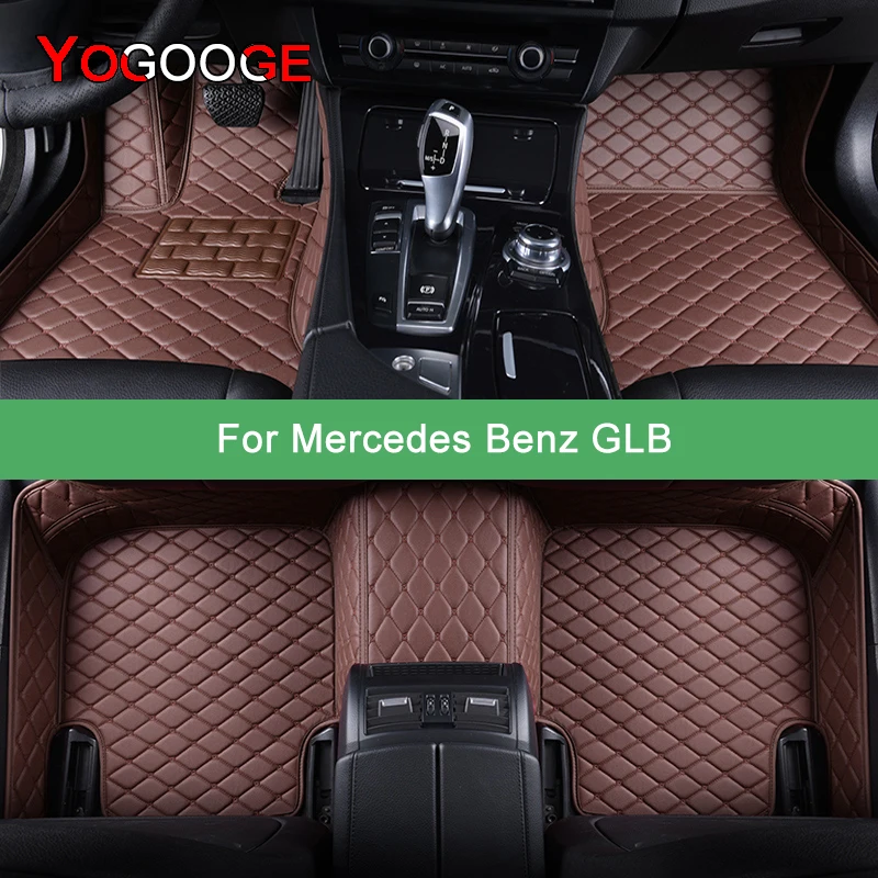 

YOGOOGE Custom Car Floor Mats For Mercedes Benz GLB X247 2019-2023 Auto Carpets Foot Coche Accessorie