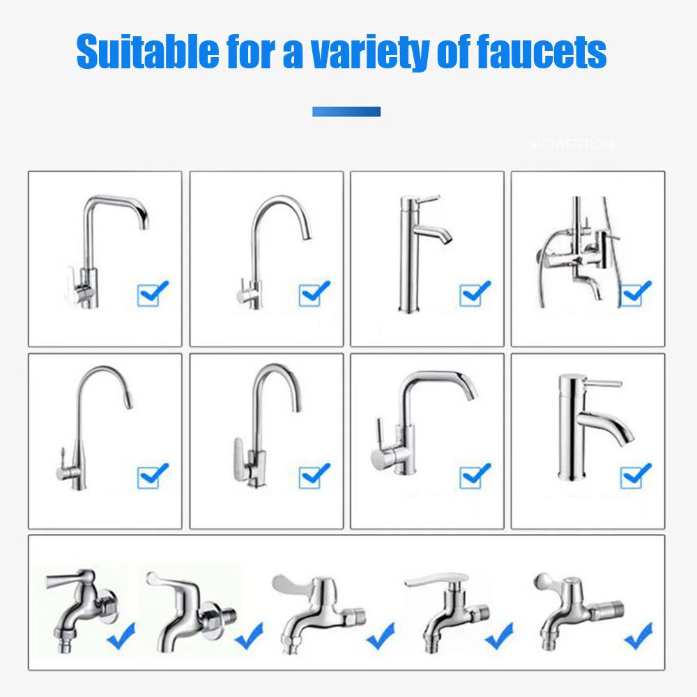 수도꼭지 거품기 믹서 물 절약 탭 노즐 부착, 통풍기 물 디퓨저, 주방 수도꼭지 분무기 어댑터 필터