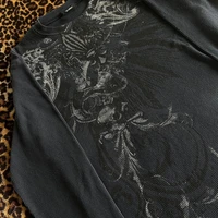 T-shirt manches longues pour femmes, Y2k, fée Grunge, Vintage, imprimé graphique, hauts pour adolescentes, vêtements esthétiques Grunge, Streetwear 2