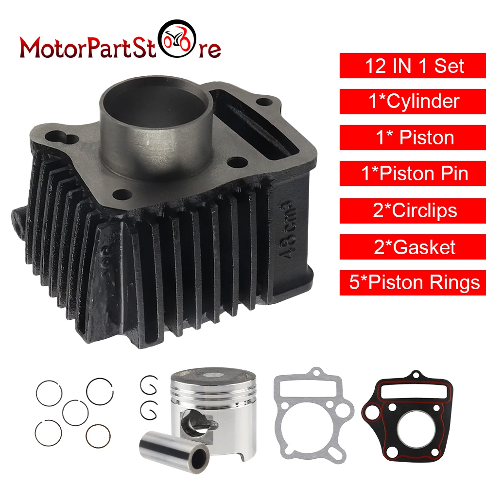 Cylinder Piston Assembly Kit For Honda Z50 Z50a Z50r Xr50r Crf50f 50cc
