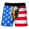 Stars Stripes Design Beach Swim Shorts For Men Outdoor Personality Flag Print Graphic Short Funny Pants Summer Humour Pantie 3
