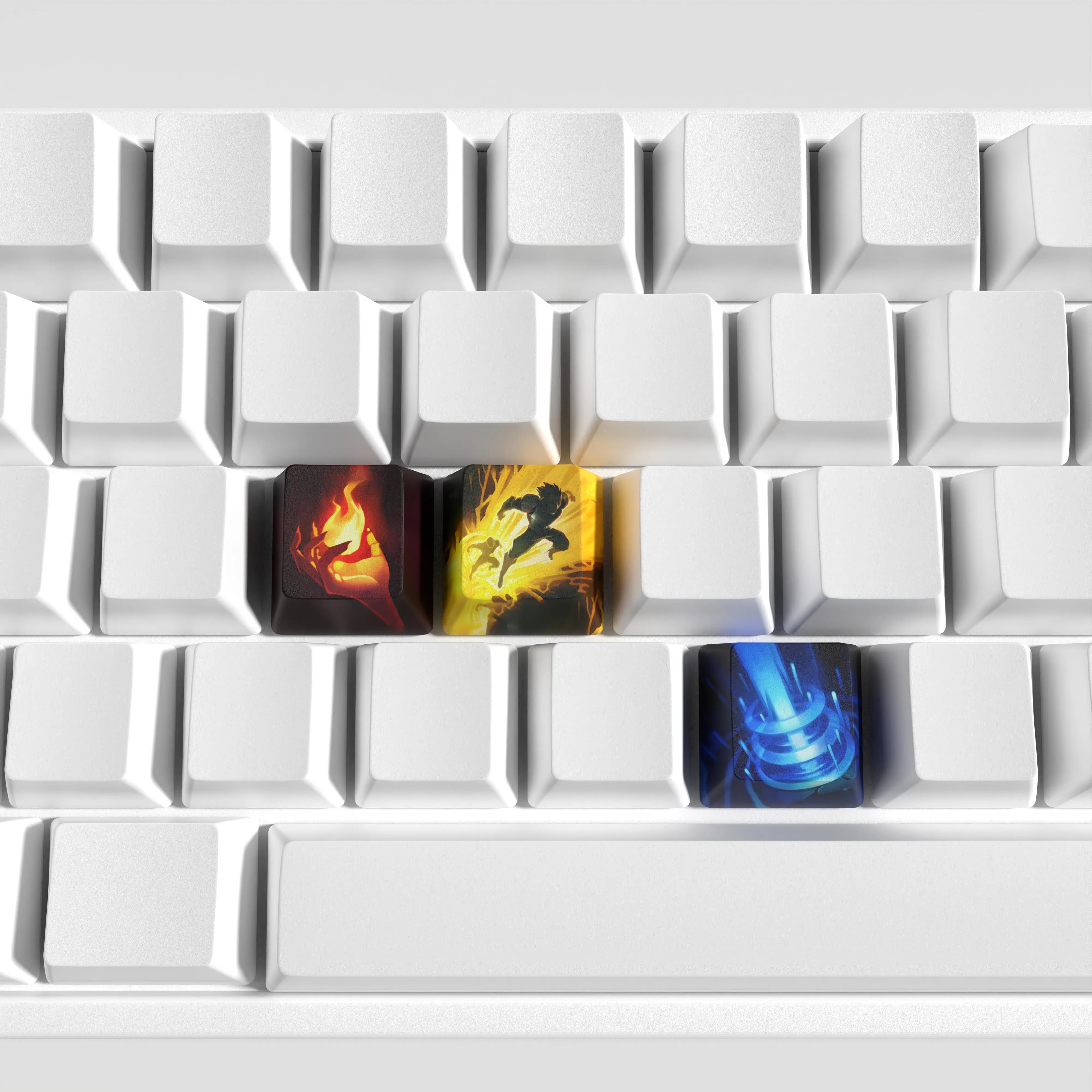 Summoner Keycaps League of Legends Summoner Keycaps Jogo Keycaps Oem Perfil 12 Chaves Pbt Corante Sub Keycaps - Imagem 2