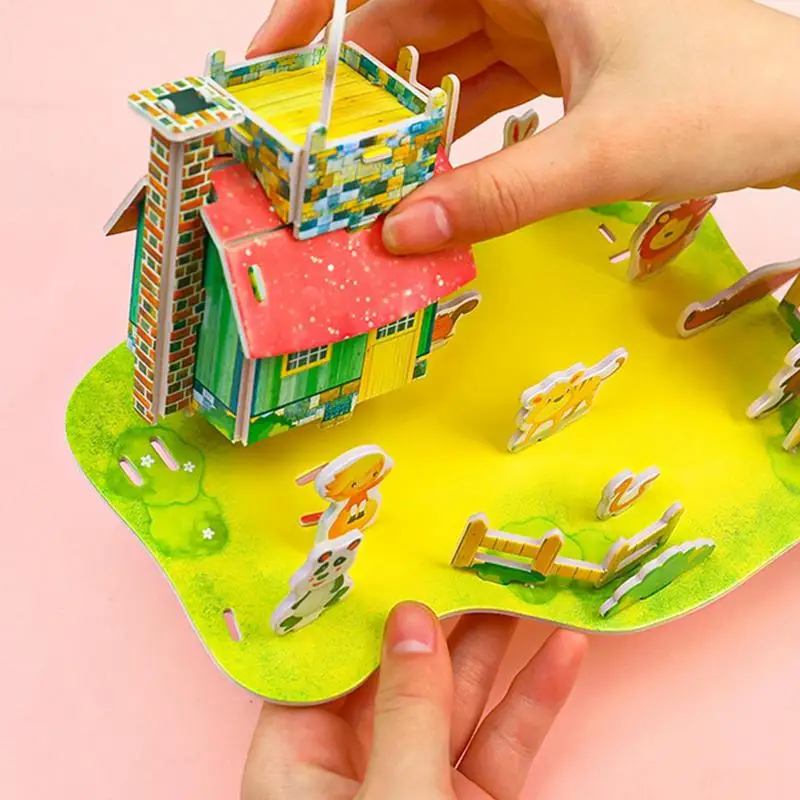 Libri pop-up 3D della casa del dinosauro dei bambini di 4 pz/set, libri  cognitivi di Puzzle per i bambini 2-5 anni - AliExpress