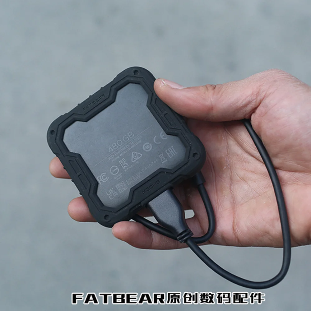 Fatbear Per Elementi Digitali Occidentali Se Ssd Solid Mobile Hard Drive Militare Shock Rugged Antiurto Armor Shell Case Cover