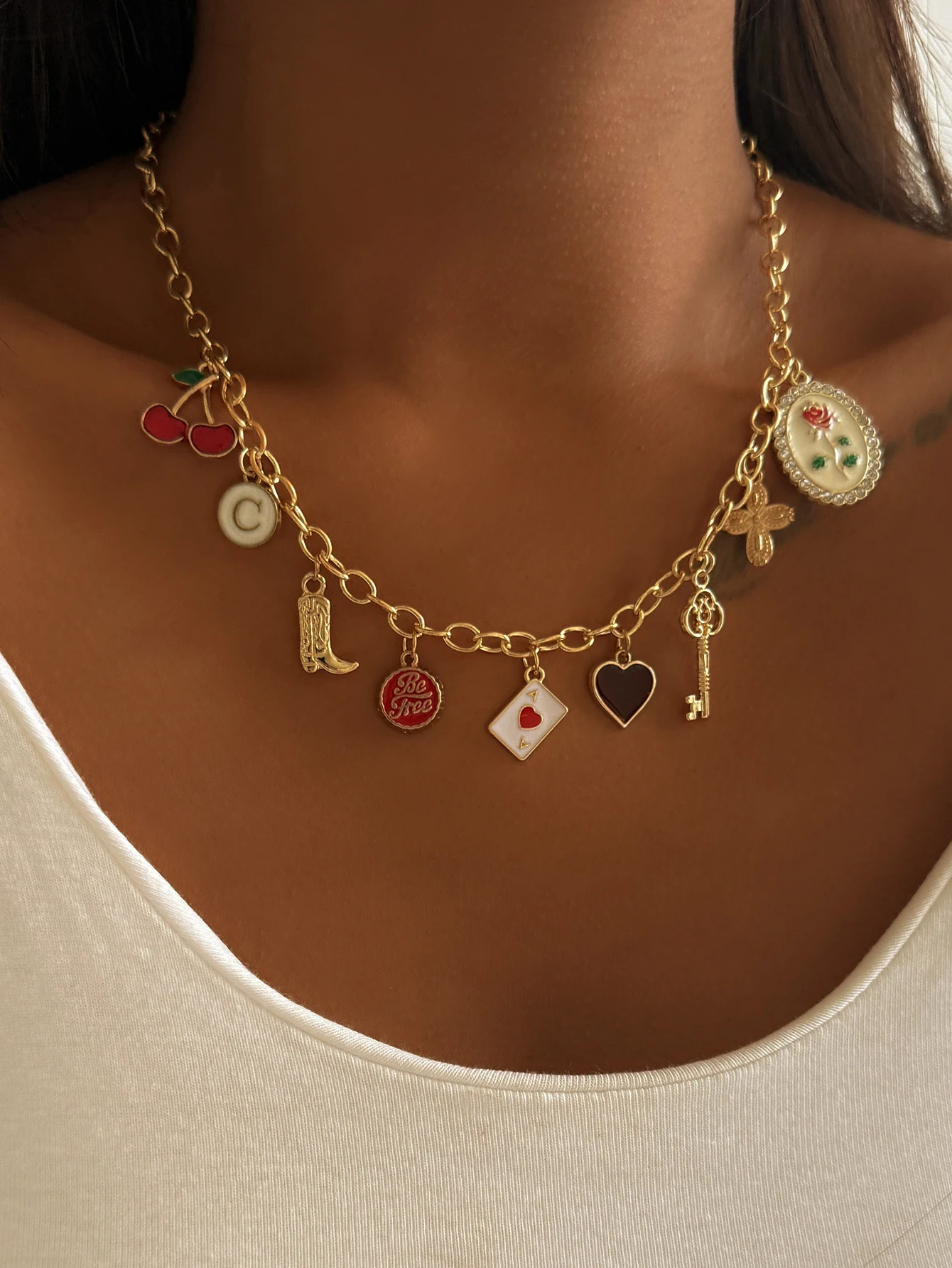Charm Necklace Pendants Minimalist Jewelry for Women