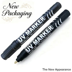 Invisible Ink Marker Pen - Thick Round Tip, UV - Activated for School and Office Use (1 piece)