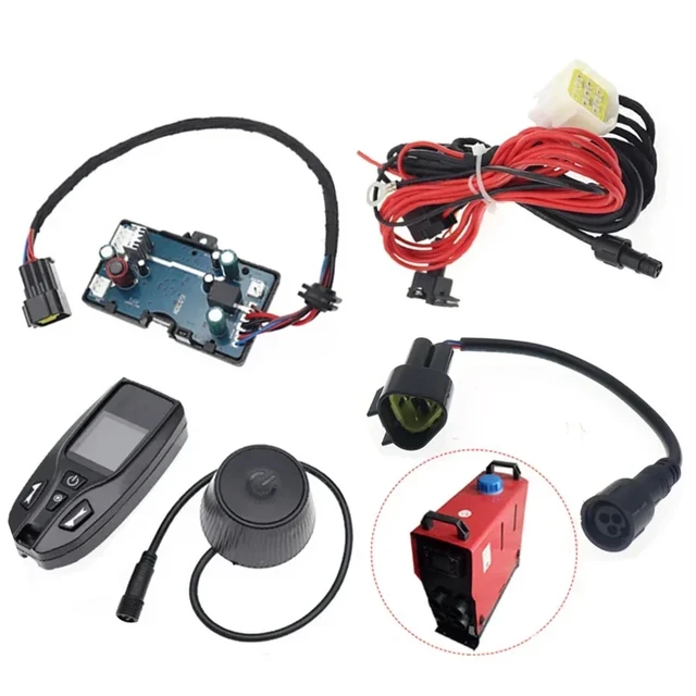 12V/24V Car Air Diesel Parking Heater Wiring Harness Black/White Plug  Motherboard LCD Switch Adapter For Eberspacher Webasto Kit - AliExpress