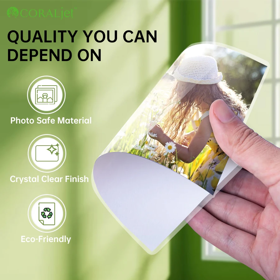 Coraljet Thermal Laminating Pouches Clear 50 Sheets A4 Size 3 Mil Waterproof Photo Paper Transparent Laminators lamination film