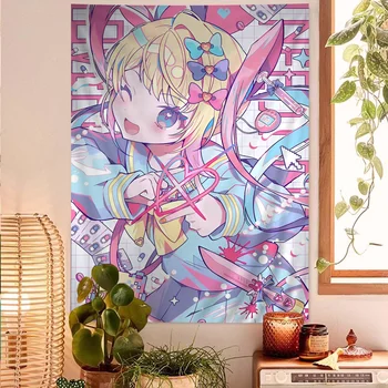 Tapisserie Murale Colorée en Forme de Banderole pour Fille, Décoration de la Maison, Hiphélicoptère, Bohème, pour Marié, Art Mural 1